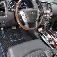 Автомобильные коврики EVA на Nissan Patrol VI Y62 3 ряда (2010->)
