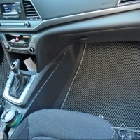 Коврики текстильные на Hyundai Elantra VI рестайл (2018-2020)