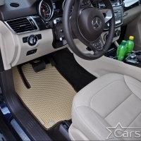 Коврики текстильные на Mercedes-Benz GL-klasse II X166 3 ряда (2012-2015)
