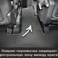 Коврики текстильные на Peugeot Traveller 8 мест, Long (2016-2024) 