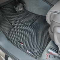 Двухслойные коврики EVA на Audi Q7 II 3 ряда (2015->)