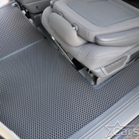 Автомобильные коврики EVA на Chrysler Town & Country V (2007->) 2 ряд: кресла 2+1 без прохода