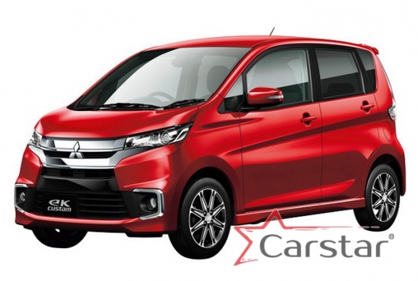Двухслойные коврики EVA для Mitsubishi eK Custom пр.руль (2013-2019)