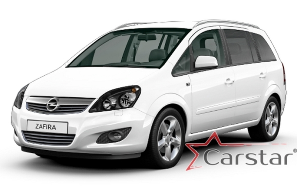 Двухслойные коврики EVA для Opel Zafira B 3 ряда (2005-2014) 