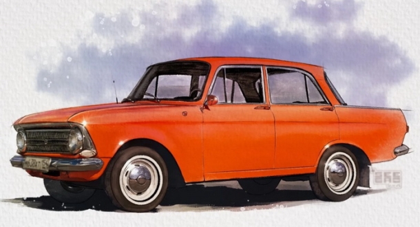 Двухслойные коврики EVA для Москвич 412 (1967-1998)